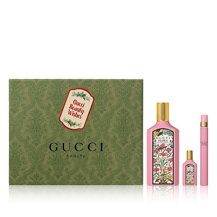 Gucci Flora Gorgeous Gardenia Gift Set - (EDP 100 ml + EDP 10 ml + EDP 5 ml)