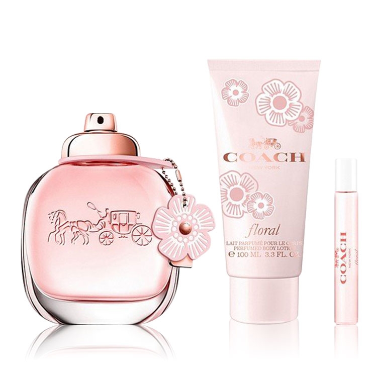 Coach Floral Set - EDP 90 ml + Body Lotion 100 ml + 7.5 ml Mini