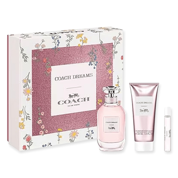 Coach Dreams Gift Set - (EDP 90 ml + EDP 7.5 ml + Body Lotion 100 ml)