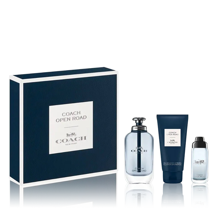 Coach Open Road Gift Set (EDT 100 ml + EDT 15 ml + Shower Gel 100 ml)