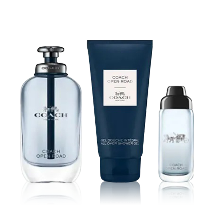 Coach Open Road Gift Set (EDT 100 ml + EDT 15 ml + Shower Gel 100 ml)