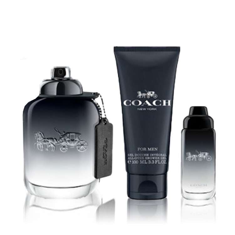 Coach New York Gift Set (EDT 100 ml + EDT 15 ml + Shower Gel 100 ml)